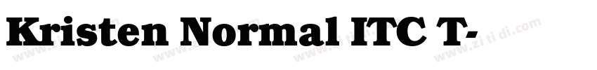 Kristen Normal ITC T字体转换